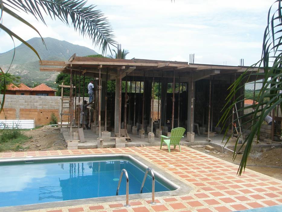 CASA VACACIONAL EN EL CARIBE, Proyectonica Proyectonica Tropical style conservatory