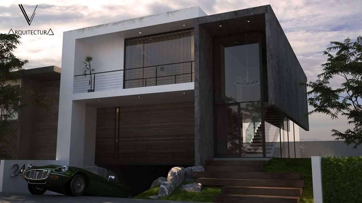 Casa Ocampo, V Arquitectura V Arquitectura Terrace house Concrete