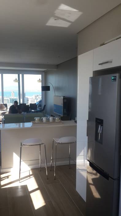 Kitchen Granite Island Installed Sea Point CPT Painters / Painting Contractors in Cape Town