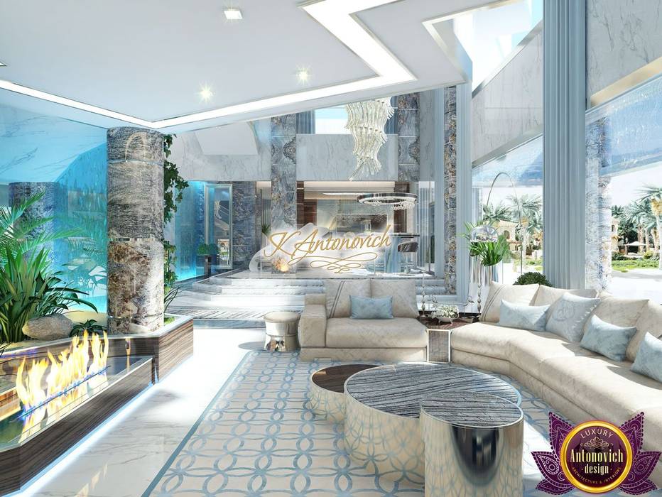 ​Luxury interior design projects in Dubai UAE from Katrina Antonovich, Luxury Antonovich Design Luxury Antonovich Design Modern Corridor, Hallway and Staircase