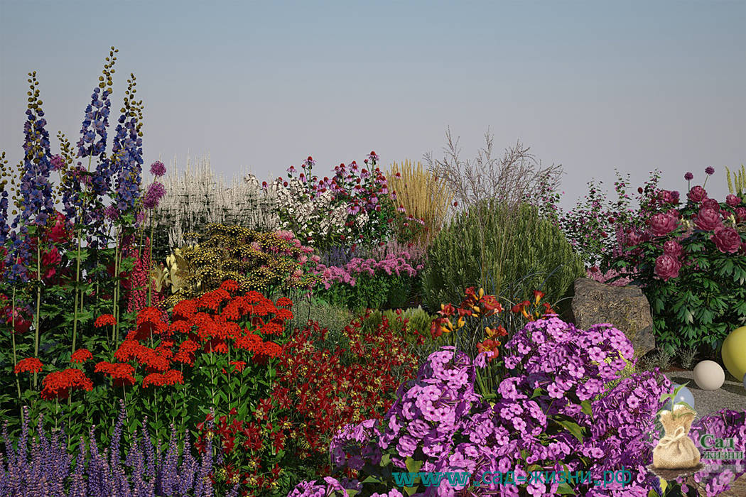 Трехъярусный цветник Сад Жизни Сад в классическом стиле ландшафтный дизайн,цветники,дом из контейнеров