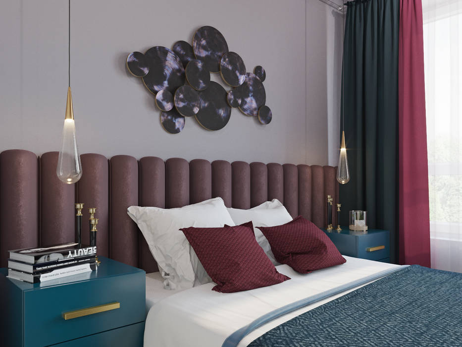 에클레틱 침실 by Студия дизайна интерьера Натальи Патрушевой 에클레틱 (Eclectic)