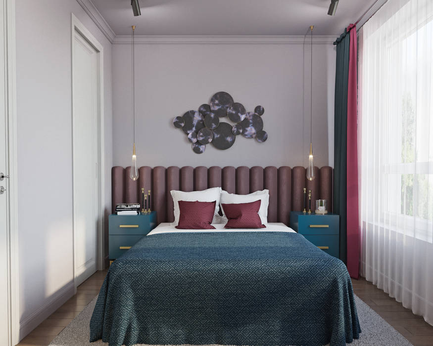 에클레틱 침실 by Студия дизайна интерьера Натальи Патрушевой 에클레틱 (Eclectic)