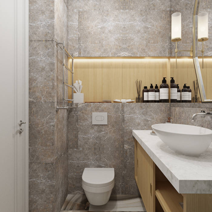 에클레틱 욕실 by Студия дизайна интерьера Натальи Патрушевой 에클레틱 (Eclectic)