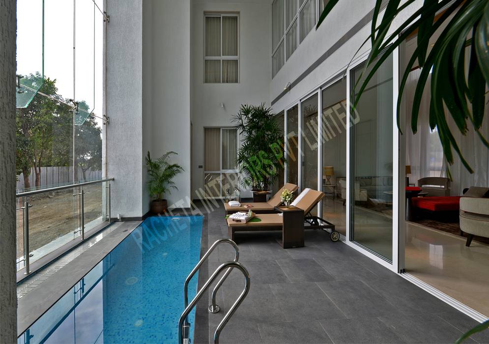 Residence at Pune, Racheta Interiors Pvt Limited Racheta Interiors Pvt Limited Modern pool