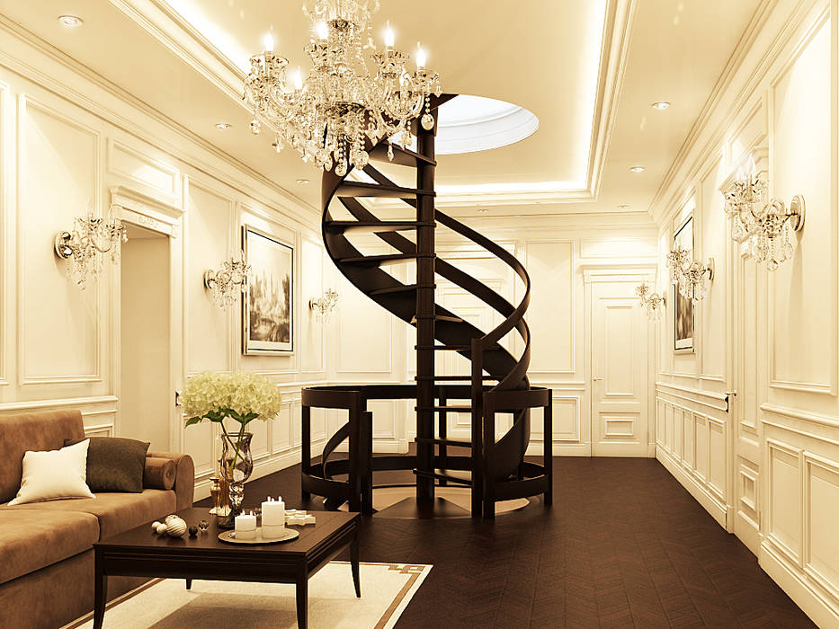 Koncha Zaspa Residence, Space Options Space Options Classic style corridor, hallway and stairs