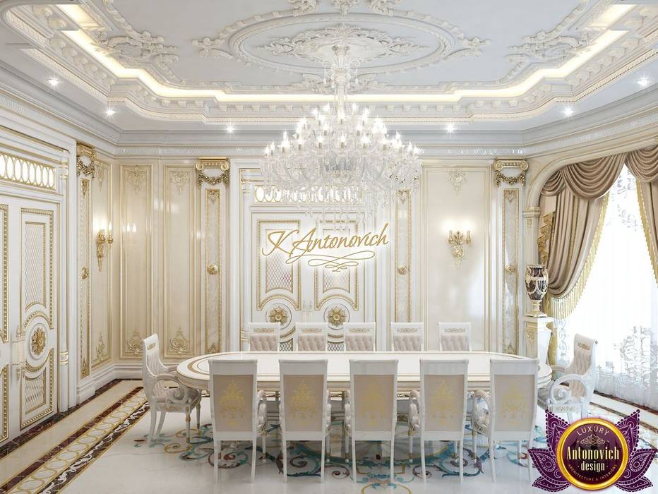 ​Interior design projects in Dubai from Katrina Antonovich, Luxury Antonovich Design Luxury Antonovich Design Classic style dining room