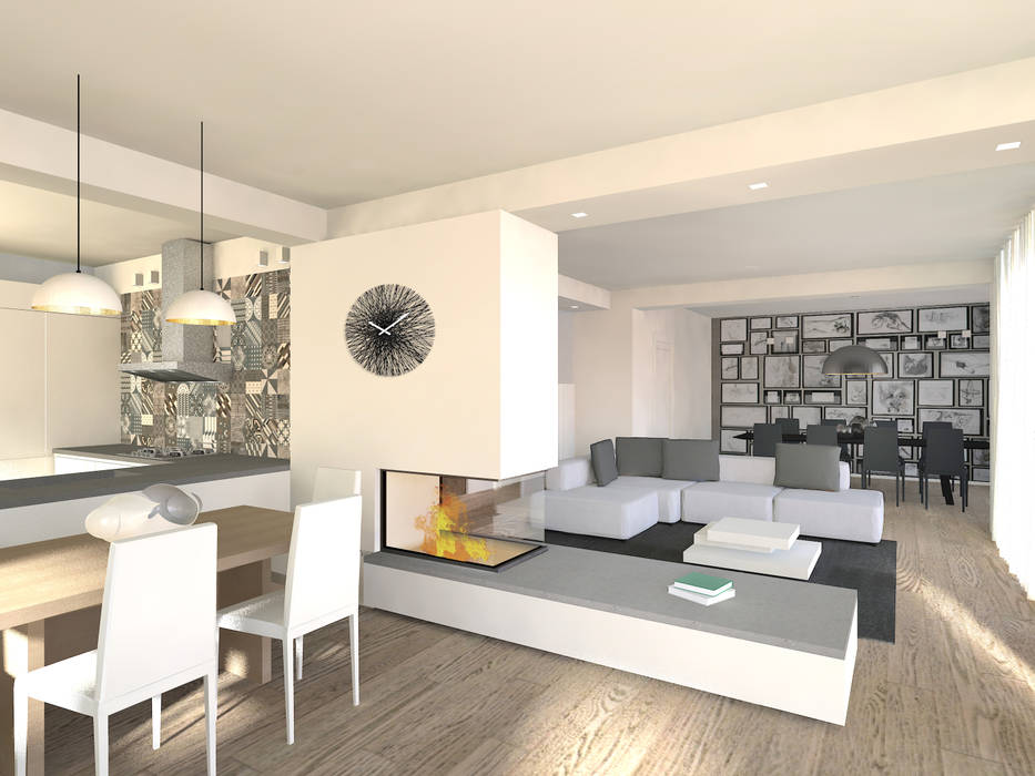 Cucina Open Space Homify cucina-open-space-homify