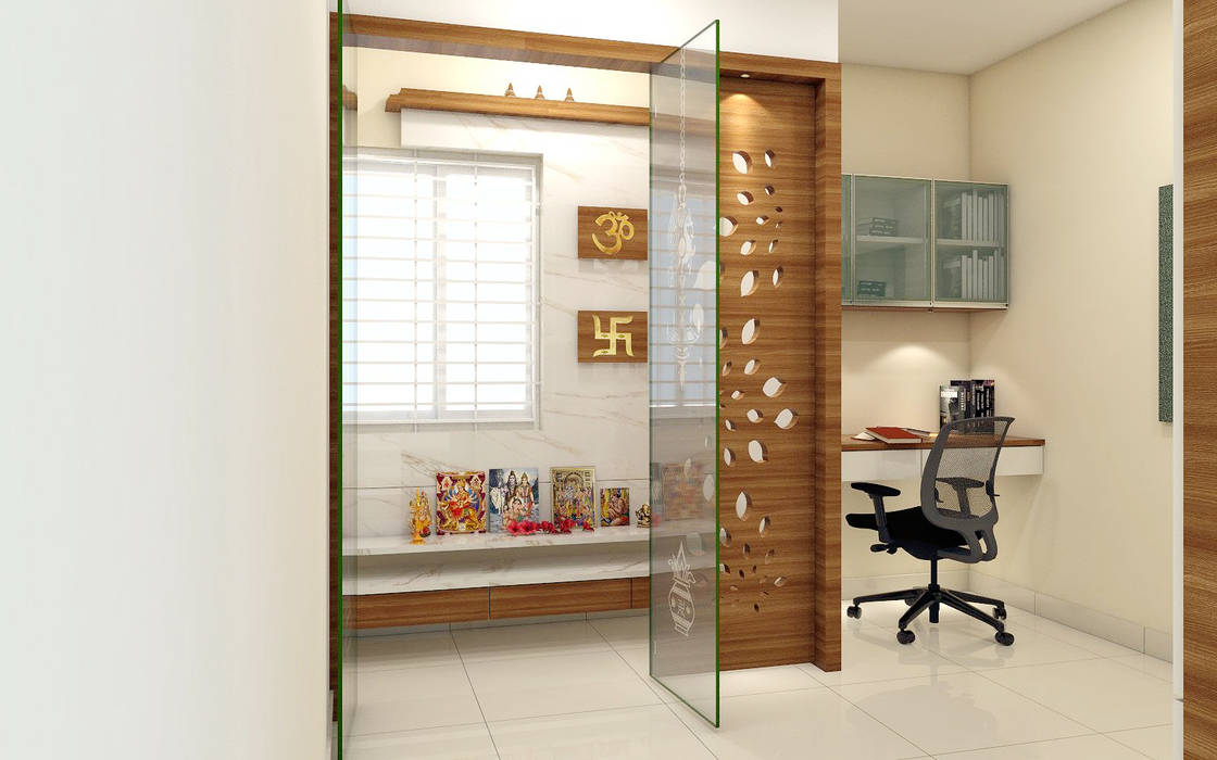 homify Ruang Studi/Kantor Gaya Asia Kayu Lapis