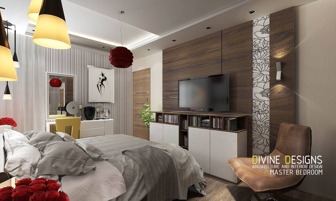 Interior Design for an apartment in Alexandria - Egypt , Devine Designs Devine Designs ห้องนอน ของแต่งห้องนอนและอุปกรณ์จิปาถะ