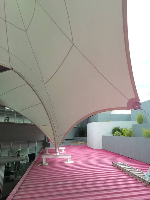 Velarias, AT Arquitectura Textil AT Arquitectura Textil Lean-to roof Plastic