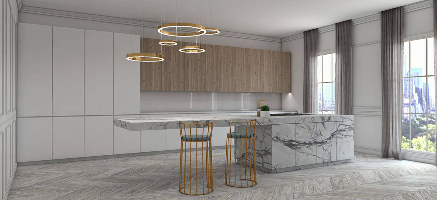 Exklusives Küchen Konzept New York | Central Park, Schuster Innenausbau Schuster Innenausbau Built-in kitchens Marble