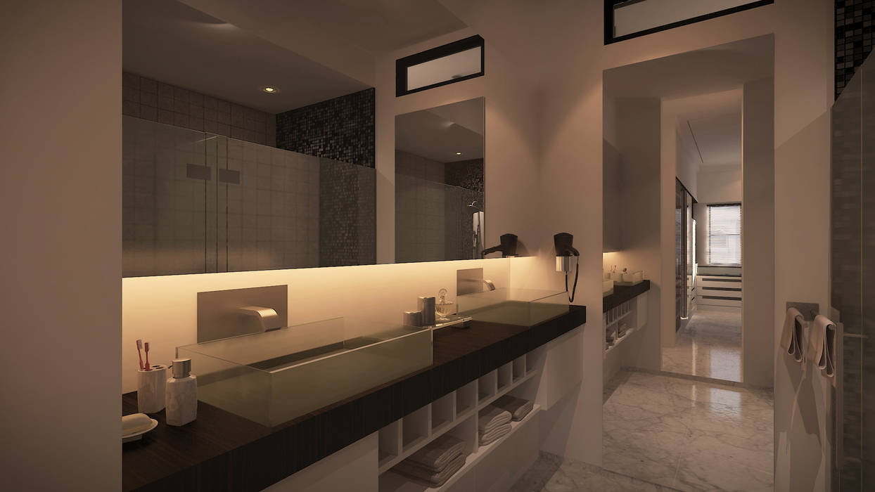 Master Bathroom Chandra Cen Design Kamar Mandi Modern