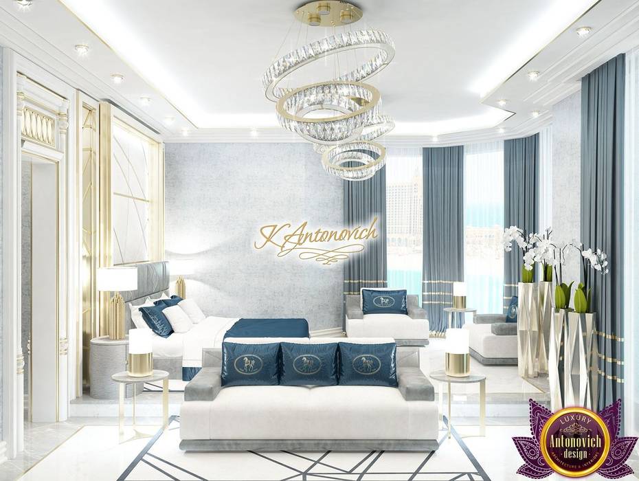 ​Modern interior design project in Dubai from Katrina Antonovich, Luxury Antonovich Design Luxury Antonovich Design Moderne slaapkamers