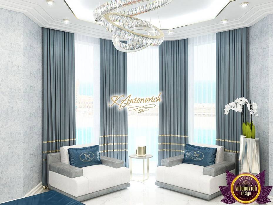 ​Modern interior design project in Dubai from Katrina Antonovich, Luxury Antonovich Design Luxury Antonovich Design 臥室