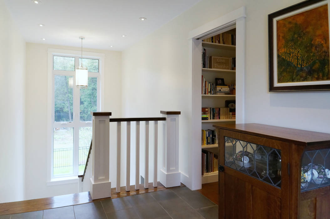 Credit River Valley House - Entrance Foyer Solares Architecture Country style corridor, hallway& stairs