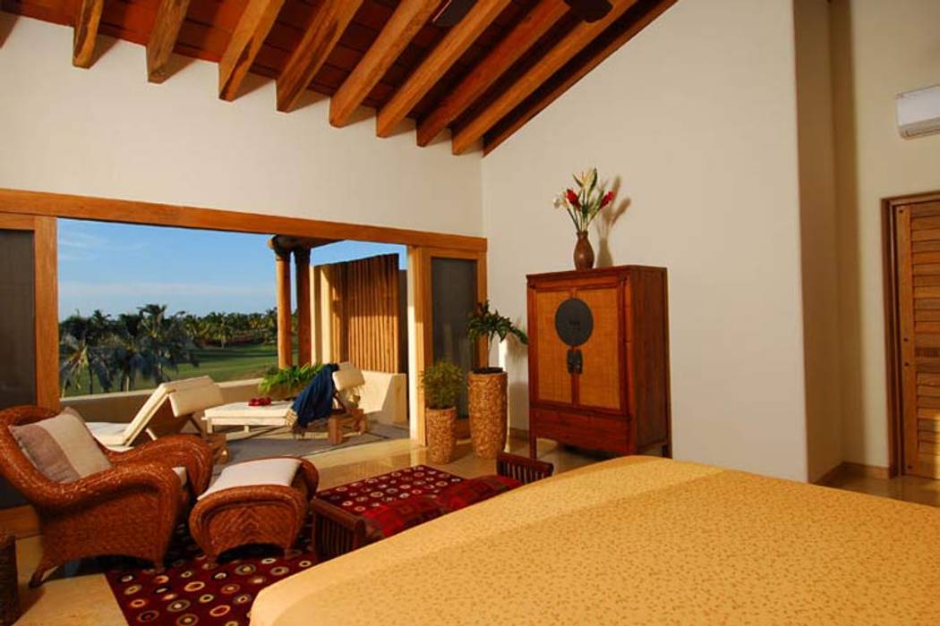Recamara - Room BR ARQUITECTOS Dormitorios tropicales Derivados de madera Transparente