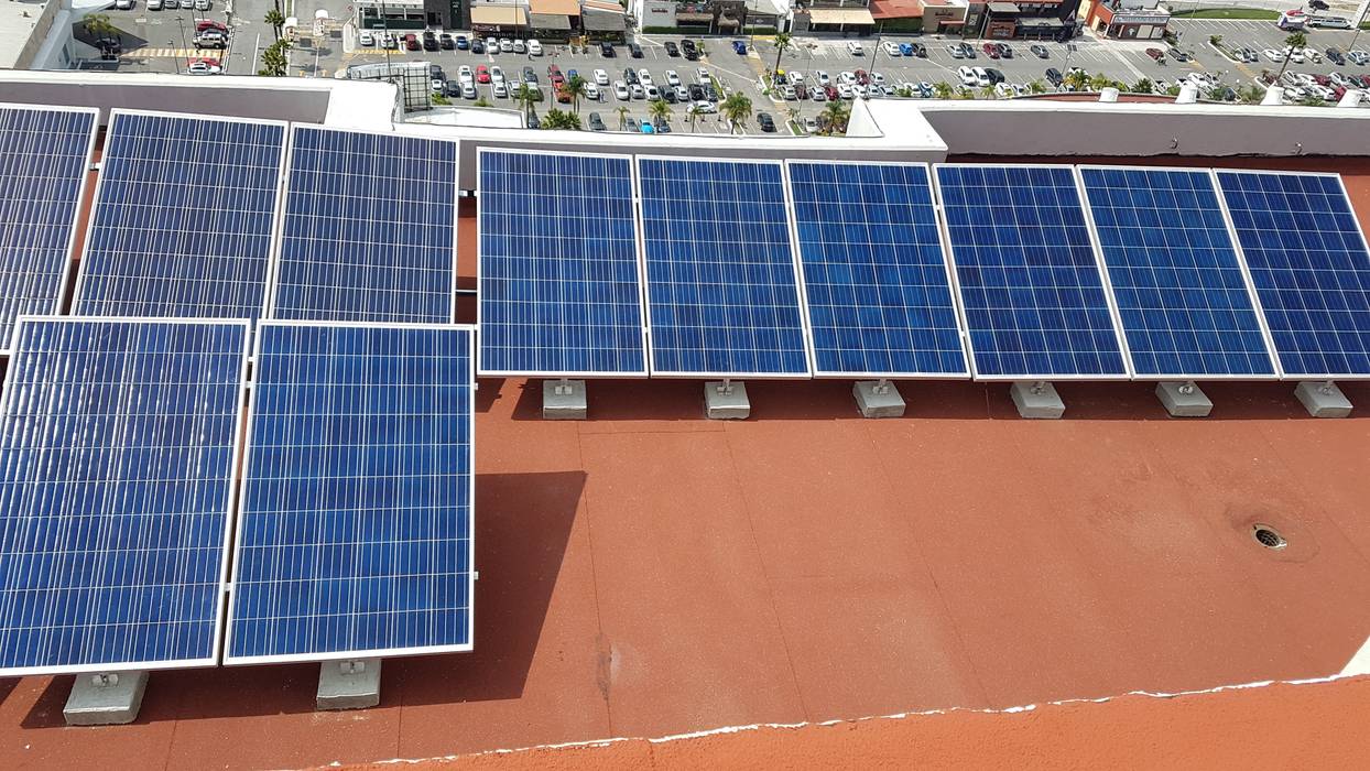 Sistema solar de interconexión a CFE Torre Palmas Plaza, Vumen mx Vumen mx Roof