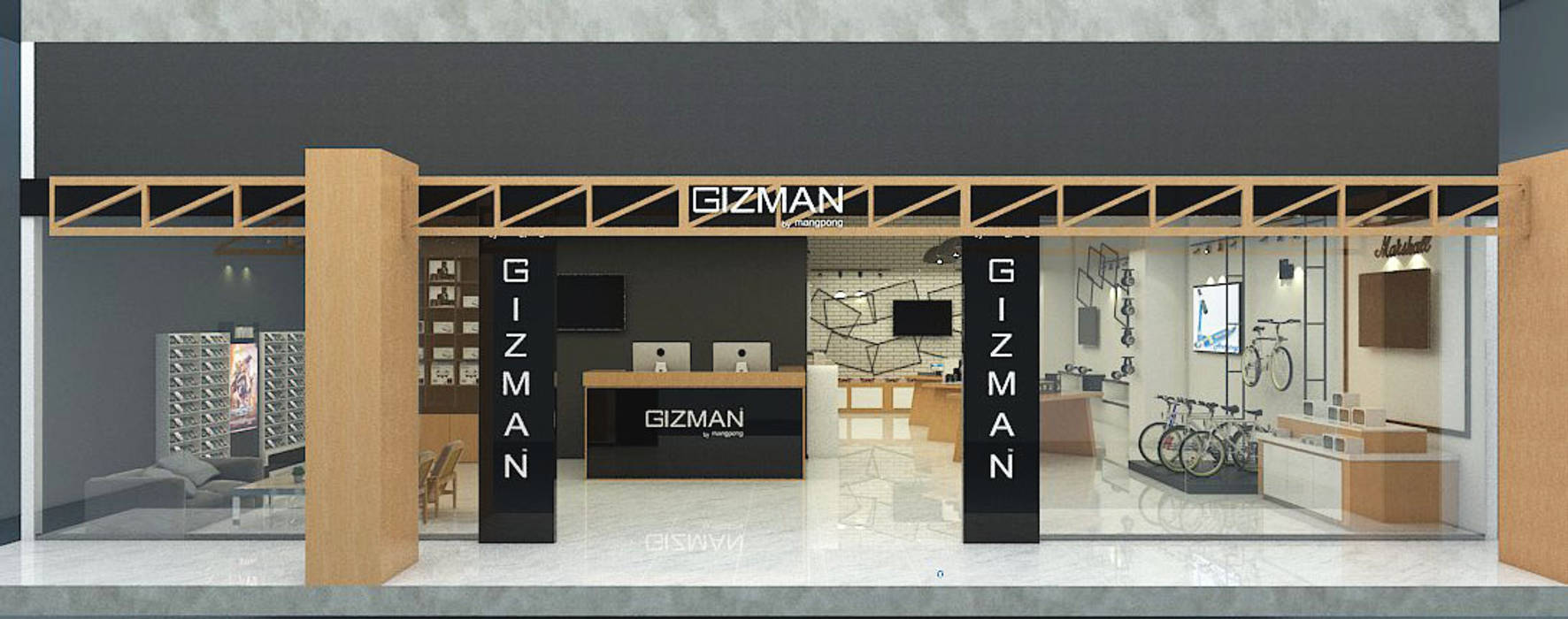 workshop Gizman, บริษัท ทีซี อินเทอโน่ 456 จำกัด บริษัท ทีซี อินเทอโน่ 456 จำกัด Commercial spaces Wood Wood effect Shopping Centres