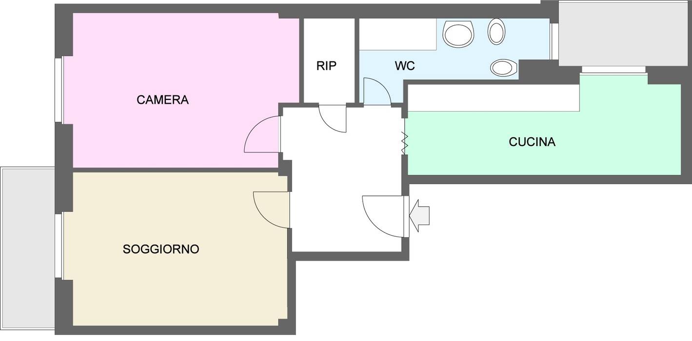 Casa Dp 2: La richiesta della committenza è quella di trasformare un appartamento bilocale di 62 mq , gk architetti (Carlo Andrea Gorelli+Keiko Kondo) gk architetti (Carlo Andrea Gorelli+Keiko Kondo)