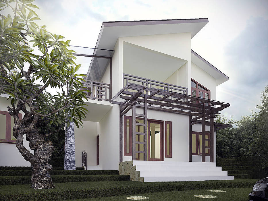 Rumah Tropis Semarang Chans Architect Rumah tinggal