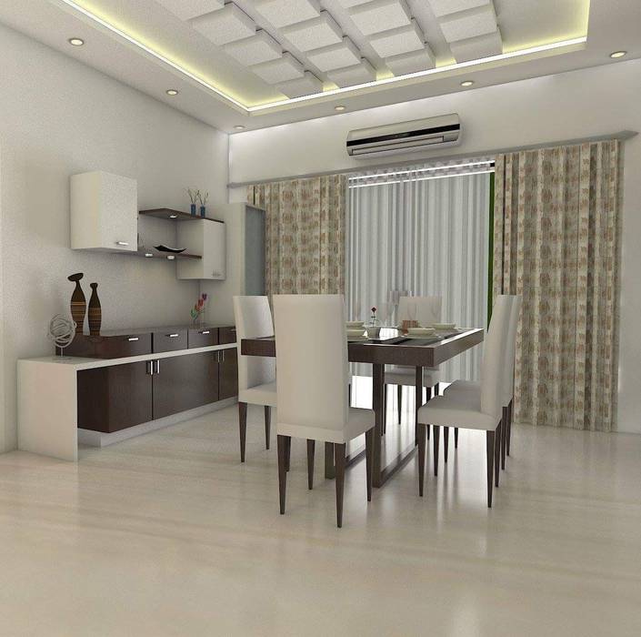 homify Modern dining room Plywood Crockery unit