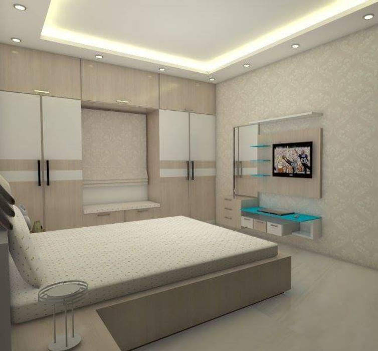 Master Bed Room homify Modern style bedroom Plywood Bedroom,Bedroomideas