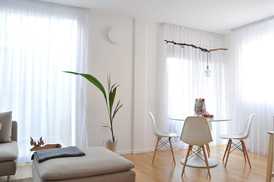 Appartamento di luce - Bolzano, BGP studio BGP studio Ruang Keluarga Gaya Skandinavia