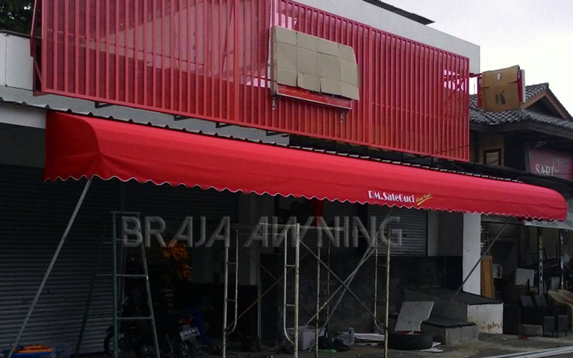 Canopy Kain Cafe & Resto Jakarta (warna merah) Braja Awning & Canopy Patios & Decks Textile Amber/Gold Canopy,Awning,Canopy Kain,Canopy Kain Jakarta,Jakarta,Accessories & decoration