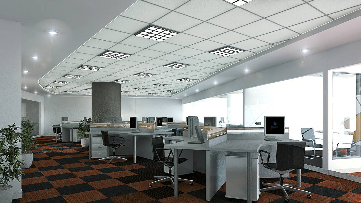 Oficinas PCR, Soluciones Técnicas y de Arquitectura Soluciones Técnicas y de Arquitectura Commercial spaces Offices & stores