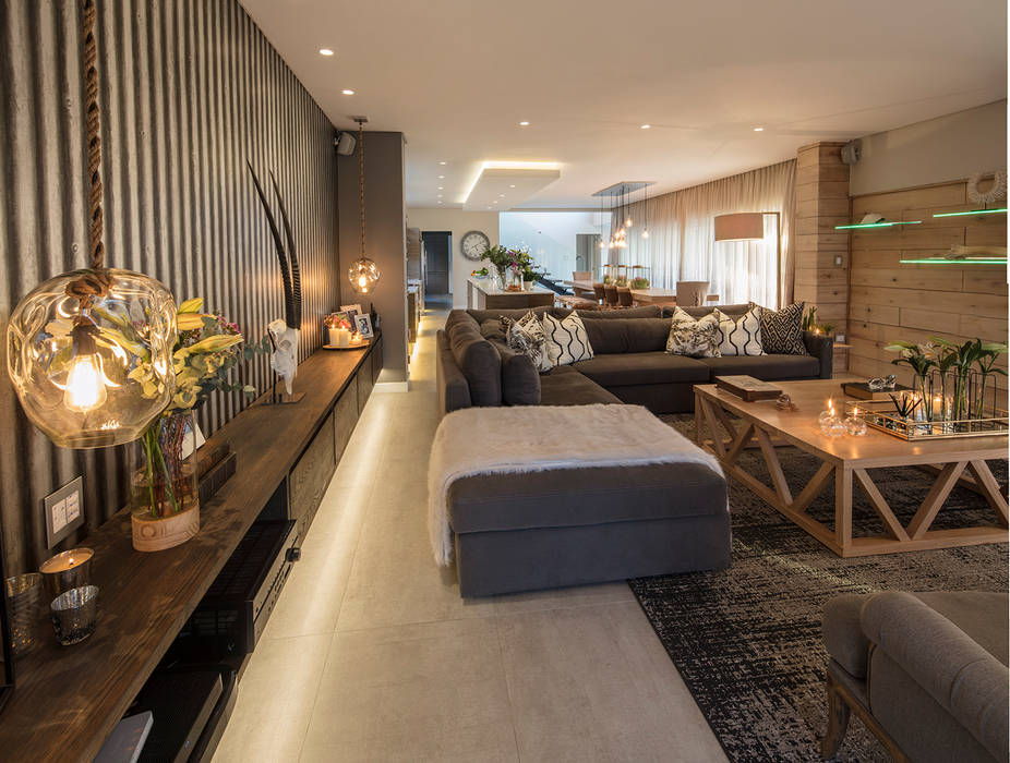 House Dos Santos, Spegash Interiors Spegash Interiors غرفة المعيشة