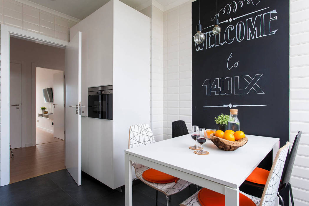 Remodelação de T2 para Airbnb, MP Architecture & Interior Design MP Architecture & Interior Design Cozinhas modernas