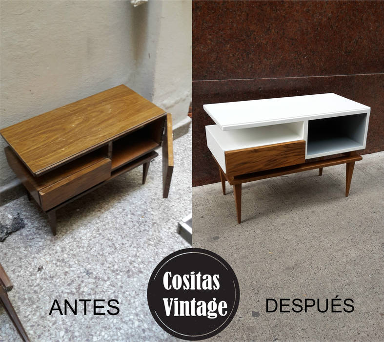 Restaurado y reciclado de muebles Cositas Vintage, Cositas Vintage Cositas Vintage Dormitorios escandinavos Mesitas de luz