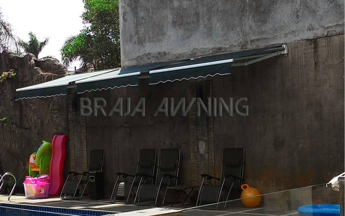 ​Awning Gulung Kolam Renang Jakarta Braja Awning & Canopy Patios & Decks Textile Amber/Gold Jakarta,awning,canopy,awning gulung,Accessories & decoration