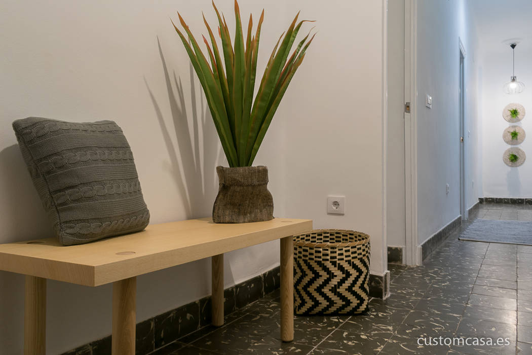 homify Scandinavian style corridor, hallway& stairs Wood Wood effect