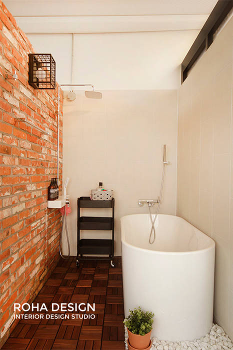 부산 복층 펜트하우스 테라스 인테리어, 로하디자인 로하디자인 모던스타일 욕실