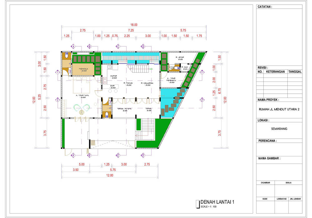 Rumah Permata Puri, SUKAM STUDIO SUKAM STUDIO Rumah Minimalis