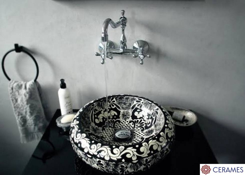 Meksykańska umywalka wizytówką nowoczesnej łazienki, Cerames Cerames Classic style bathroom