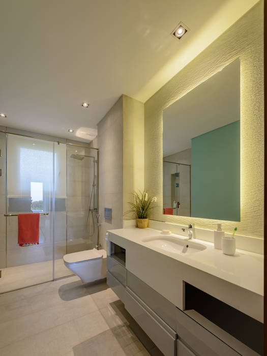North Coast Villa, Hossam Nabil - Architects & Designers Hossam Nabil - Architects & Designers 現代浴室設計點子、靈感&圖片