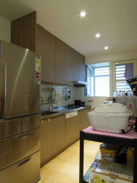 Li Residence, Fu design Fu design Industrial style kitchen