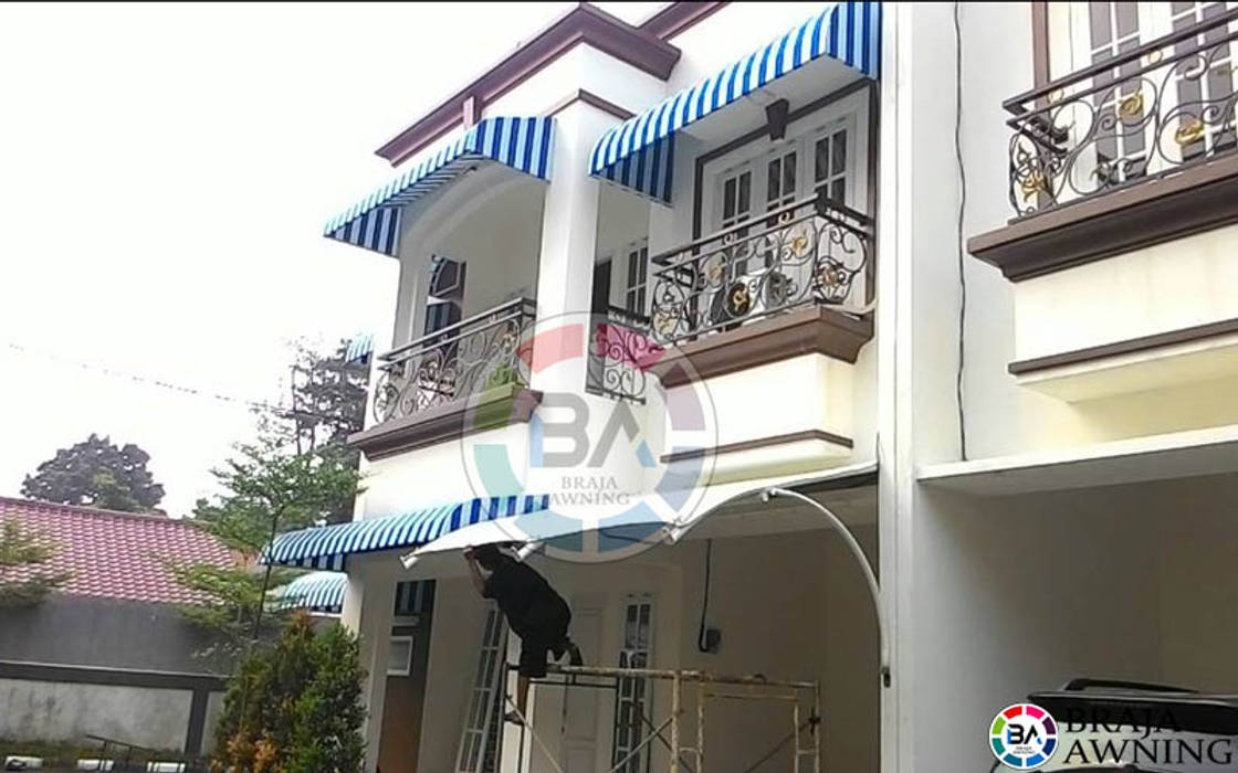 Canopy Kain Jakarta salur biru putih Braja Awning & Canopy Patios & Decks Textile Amber/Gold canopy kain,canopy,awning,canopy kain Jakarta,Jakarta,Accessories & decoration
