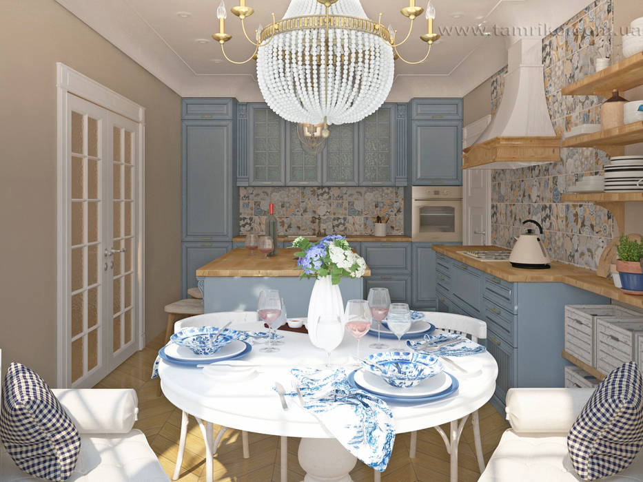 French country interior design Tamriko Interior Design Studio Country style dining room