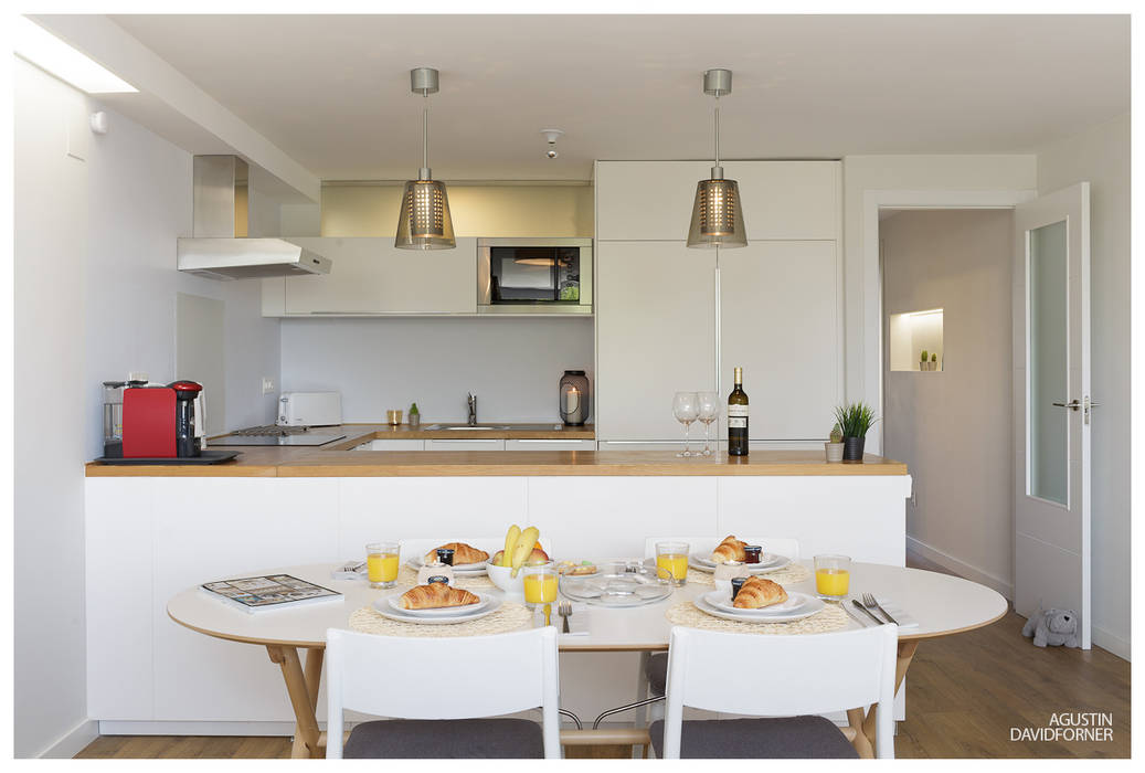 Acogedor apartamento en la costa de Alicante, AGUSTIN DAVID PHOTOGRAPHY AGUSTIN DAVID PHOTOGRAPHY Kitchen