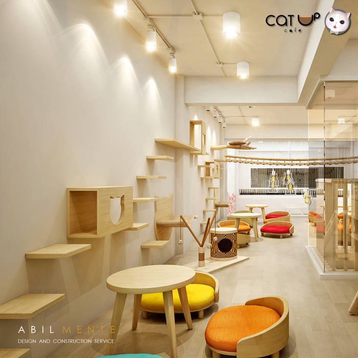 Cat Land แดนของแมว Abilmente Co.,Ltd พื้นที่เชิงพาณิชย์ ออกแบบ,ร้านอาหาร