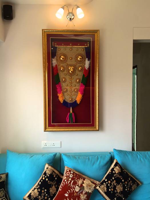 Residence at 4 Bungalows, Design Kkarma (India) Design Kkarma (India) Eclectic style living room