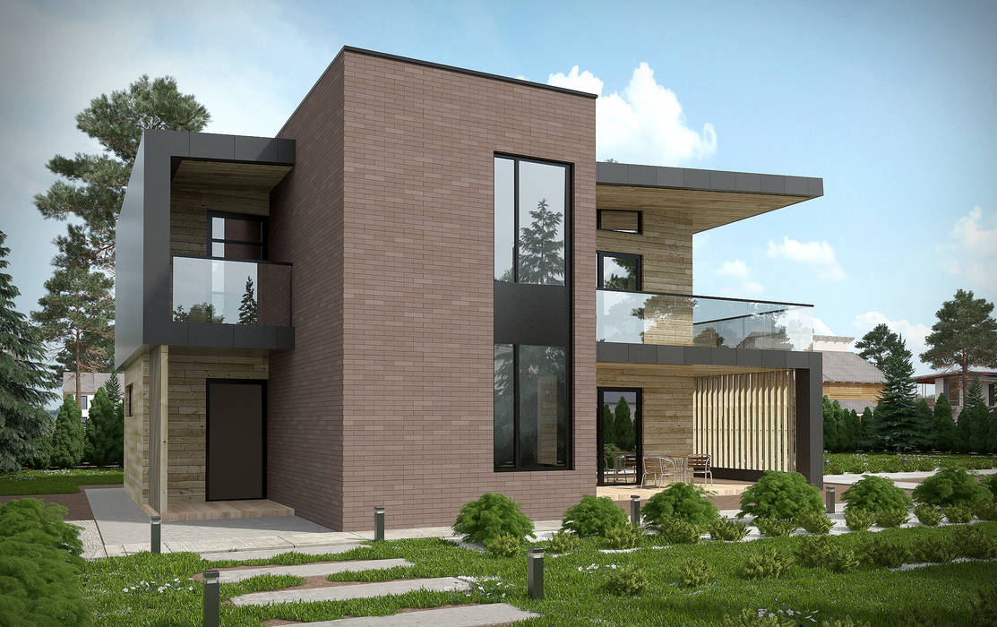 Загородный дом 140 кв. м., K2 DESIGN K2 DESIGN Country house