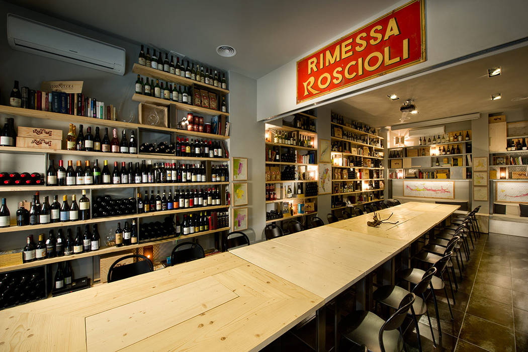 Wine Bar Rimessa Roscioli a Roma, Laquercia21 Laquercia21 Commercial spaces Office spaces & stores