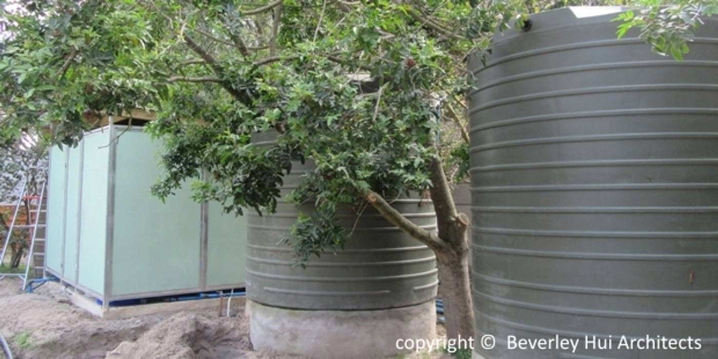 Cape Town Architects RO Borehole Water Purification Plant, Beverley Hui Architects Beverley Hui Architects Carport Metaal