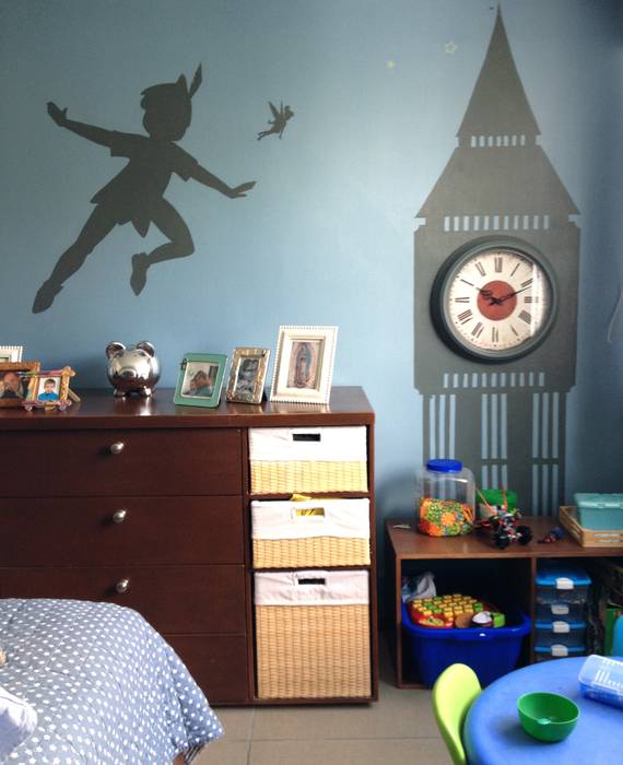 Decoración para cuarto de niños: recámaras para niños de estilo por ... Decoración para cuarto de niños: recámaras para niños de estilo por ...