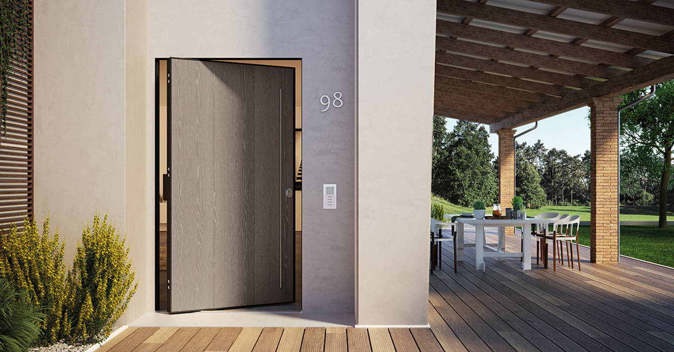 Bilico esterno porta blindata di.big: finestre & porte in stile in ... Porte in stile